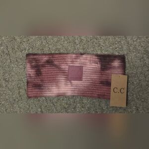 C.C Mauve Tye Dye Ribbed Knit Headband